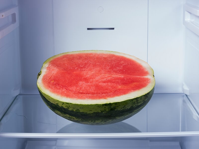 Watermelon in Fridge