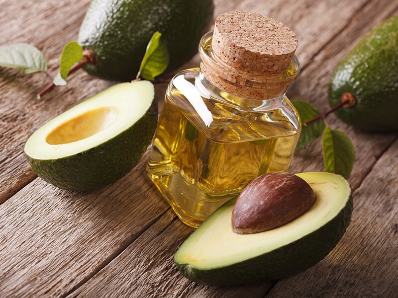 Avocado Oil in Glass Bottle