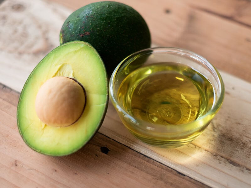 Avocado Oil in Glass Bowl