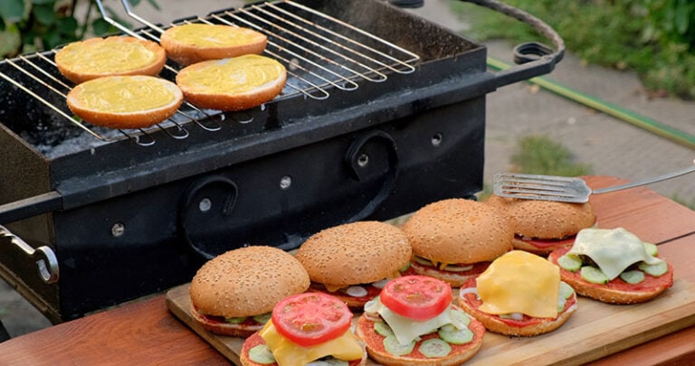 Barbecue Grilled Meat Hamburgers