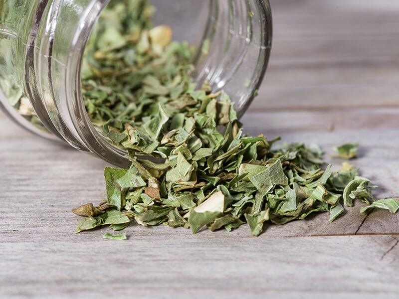 Basil on Glass Jar