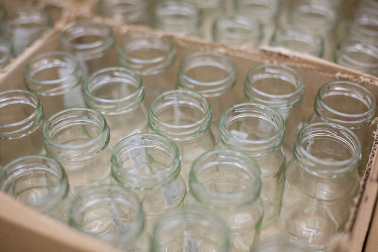 Clean Glass Jars Canning Paper