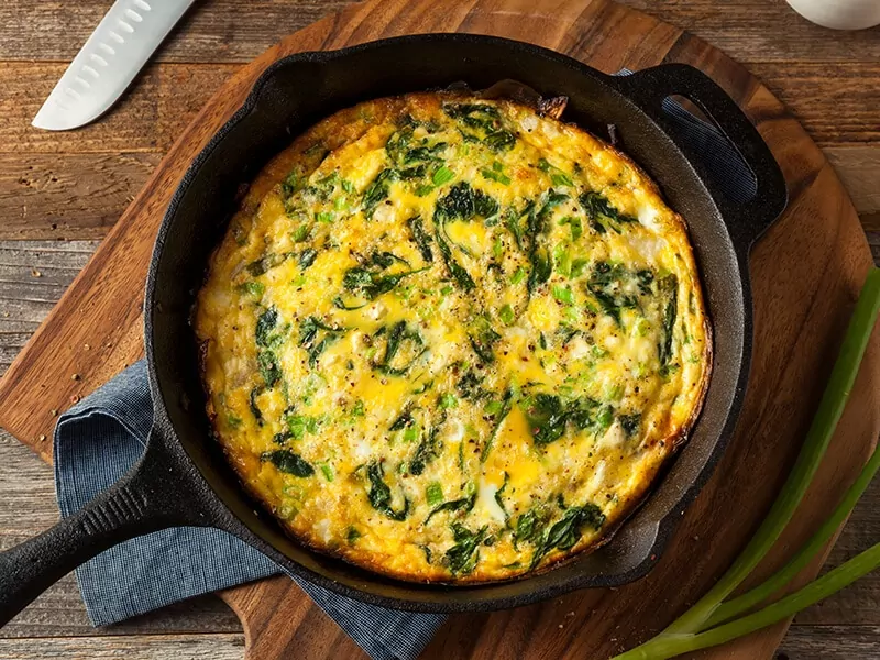 Feta Fritatta in Skillet