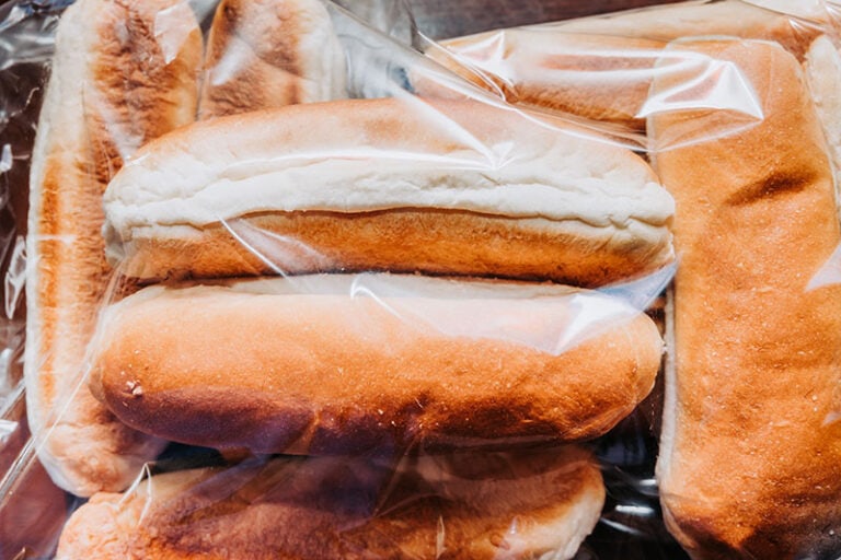 Fresh Hot Dog Buns Packed