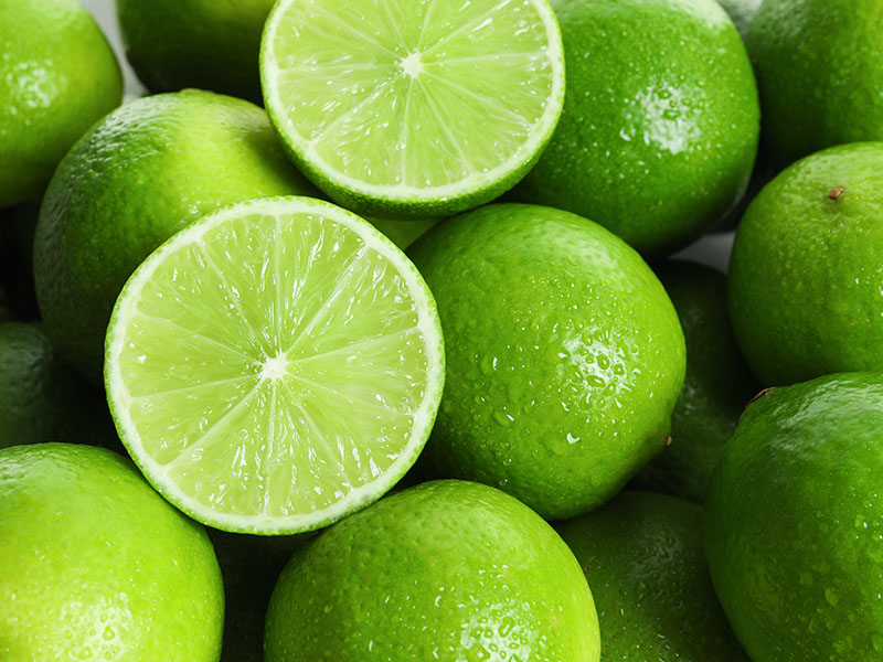 Fresh Ripe Green limes