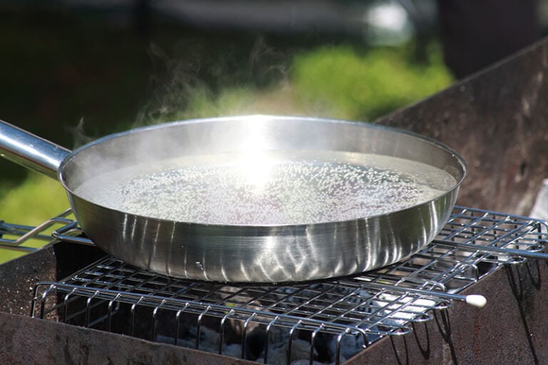 Frying Pan Boiling Water