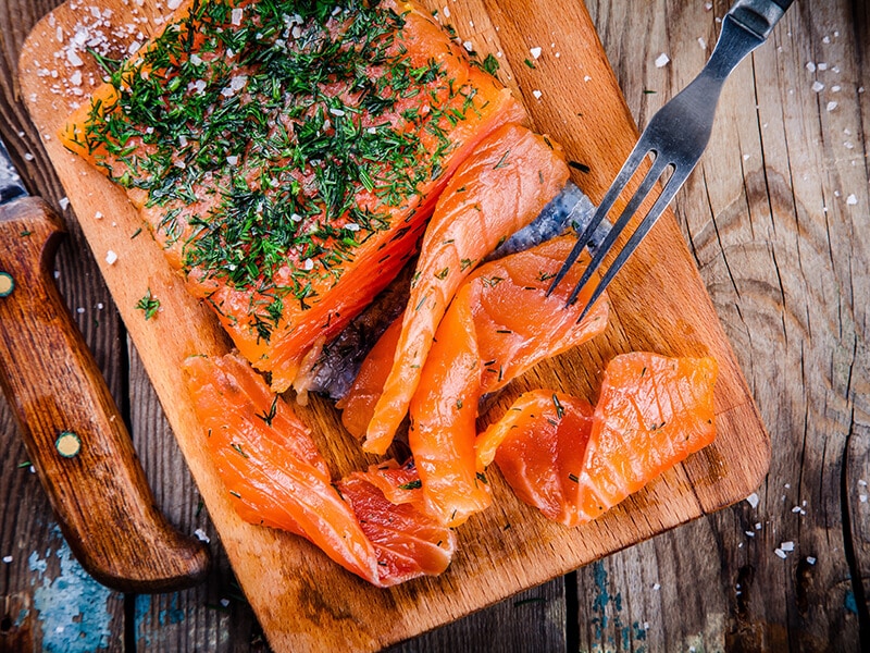 Homemade Smoked Salmon with Dill