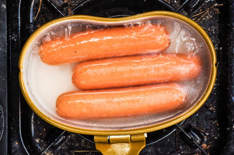 Hot Dogs Sausages Camping Pot