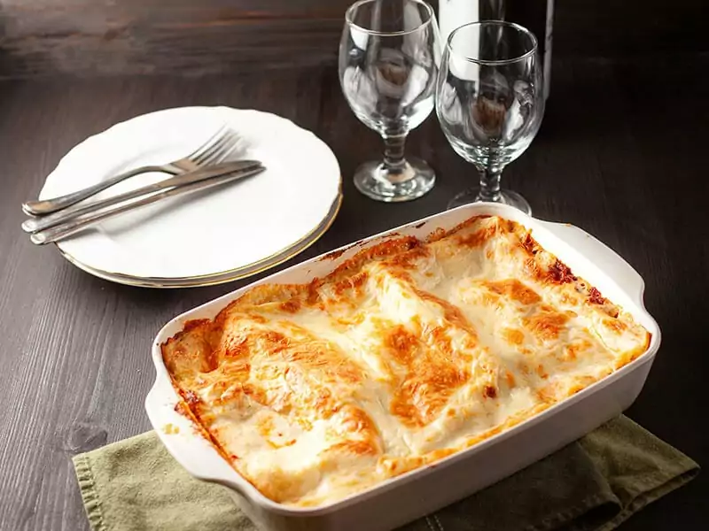 Lasagna White Bowl