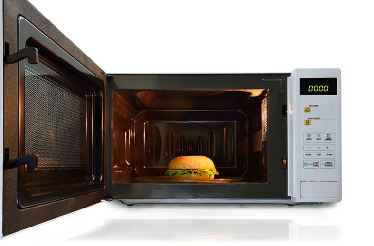 Microwave Oven Is Warm Burger