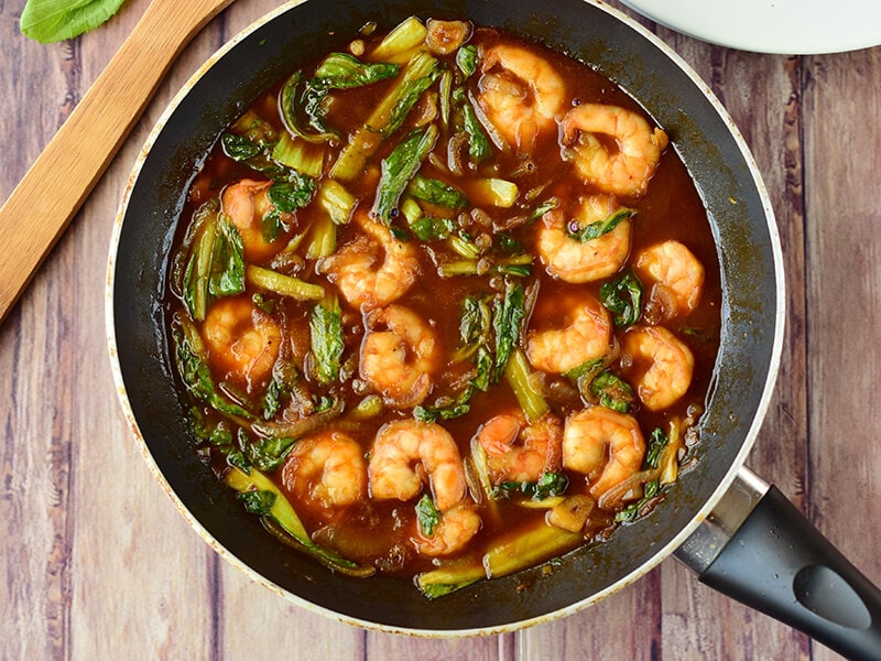 Prawn Bok Choy Oyster Sauce