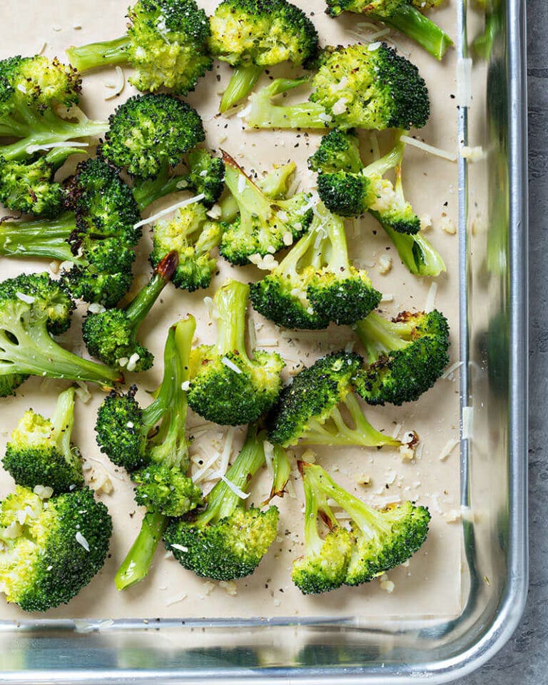 Roasted Broccoli Florets Cheese
