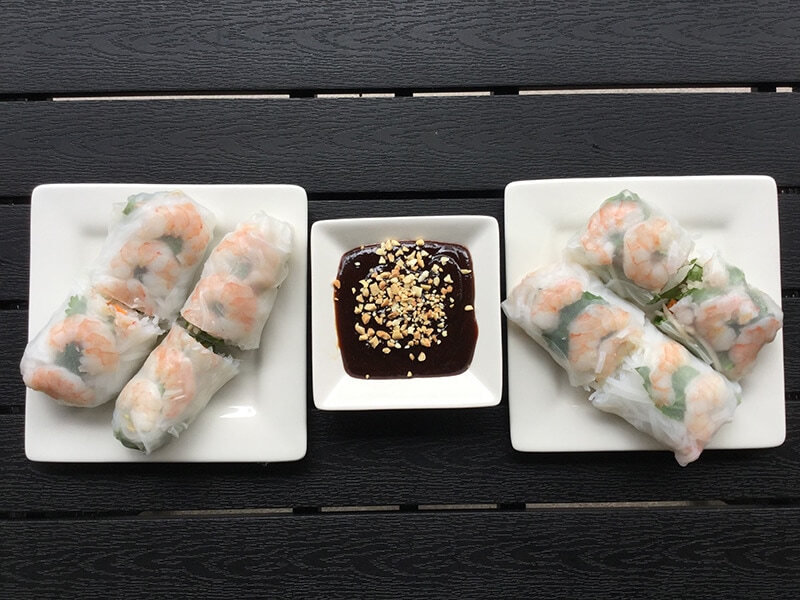 Salad Rolls with Hoisin Sauce