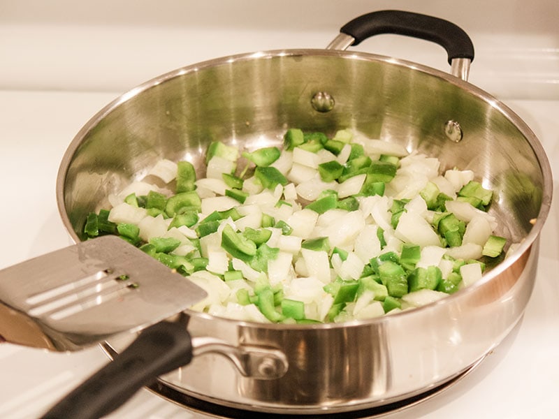 Saute Green Peppers Onions