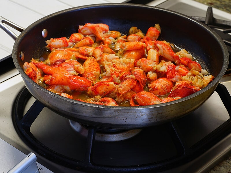 Sauteing Lobster Meat