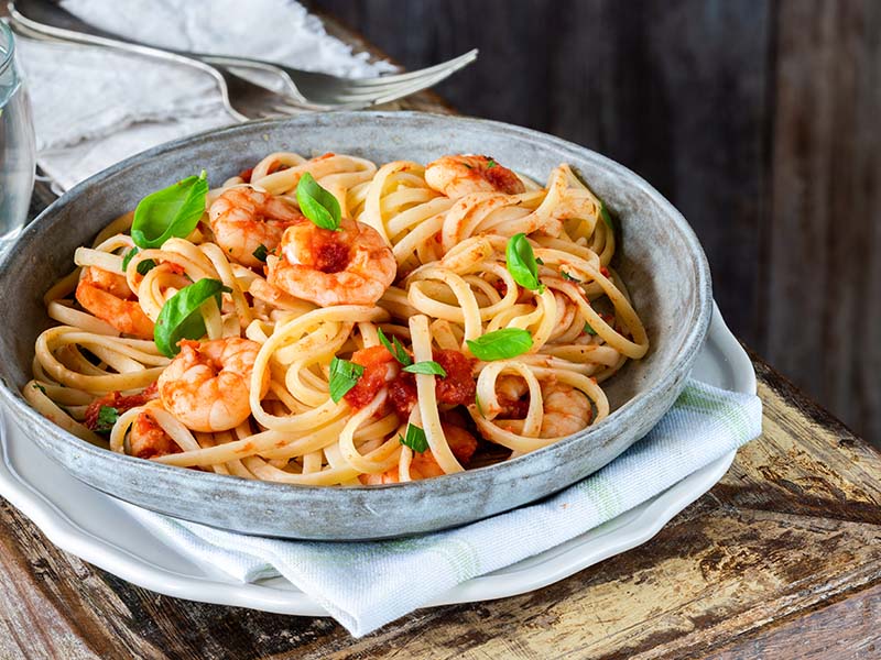 A Plate Of Linguine