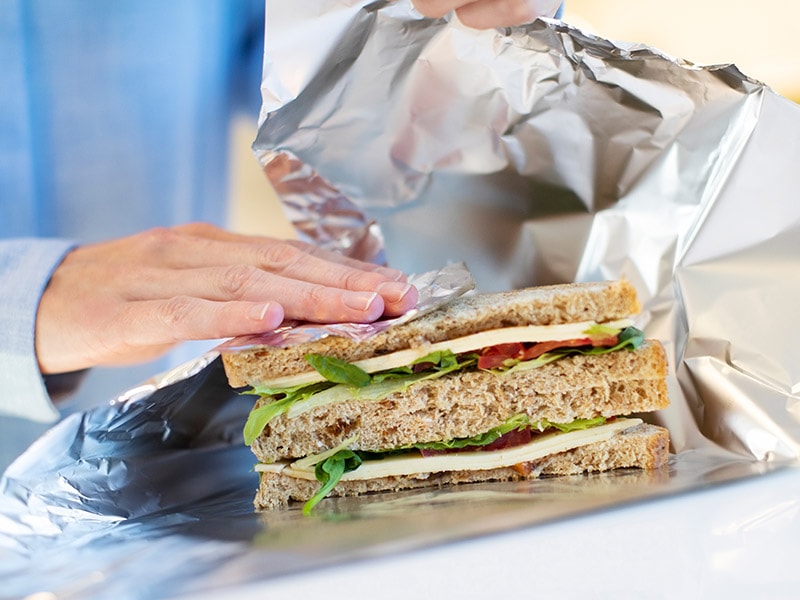 Aluminum Foil Wrap Your Sandwich