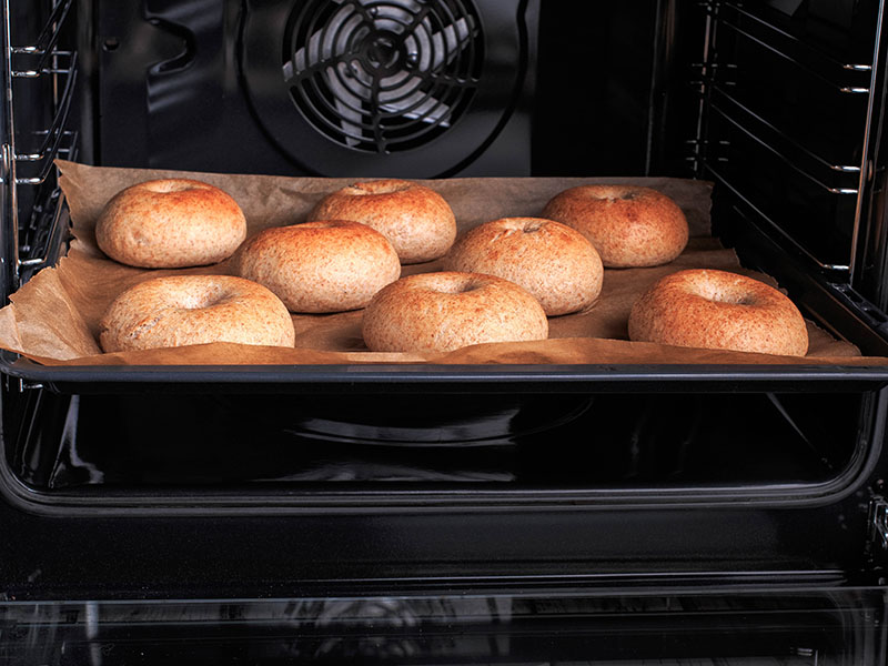 Baked Bagels Hot Oven