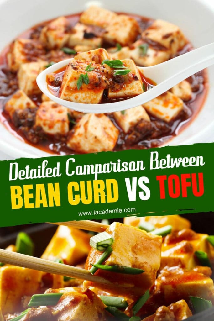 Bean Curd Vs Tofu