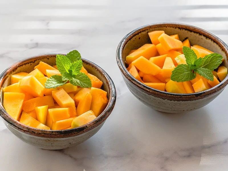 Cantaloupe Melon Bitesized Cubes