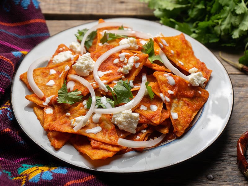 Chilaquiles Traditional Mexican Food