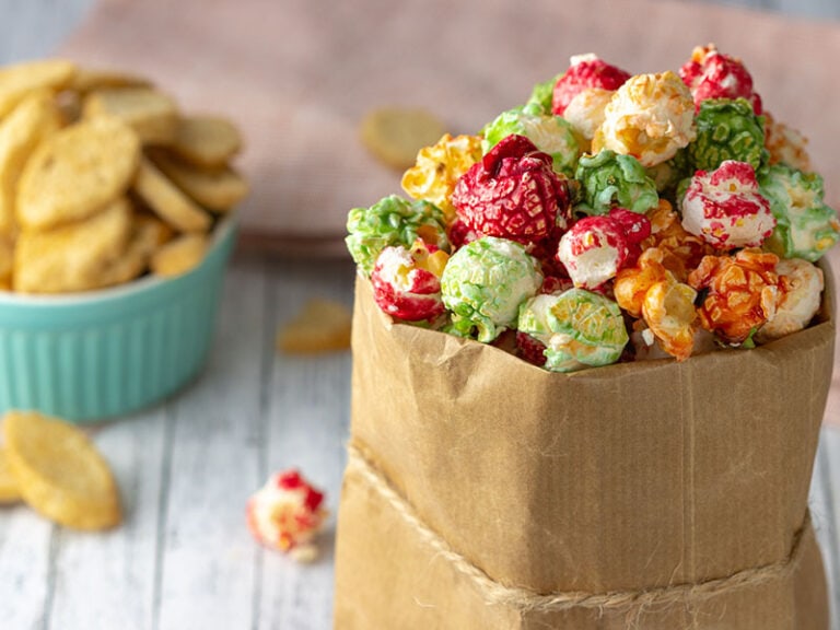 Colorful Popcorn Paper Bag