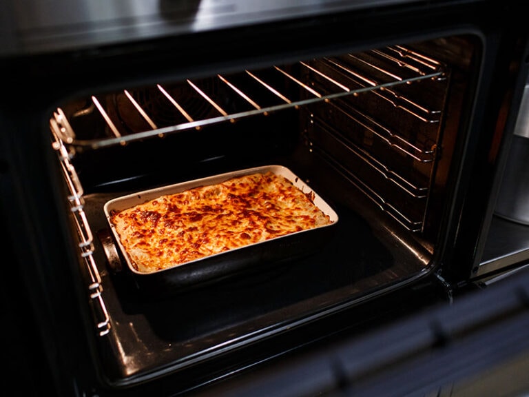 Cooked Hot Lasagna Oven