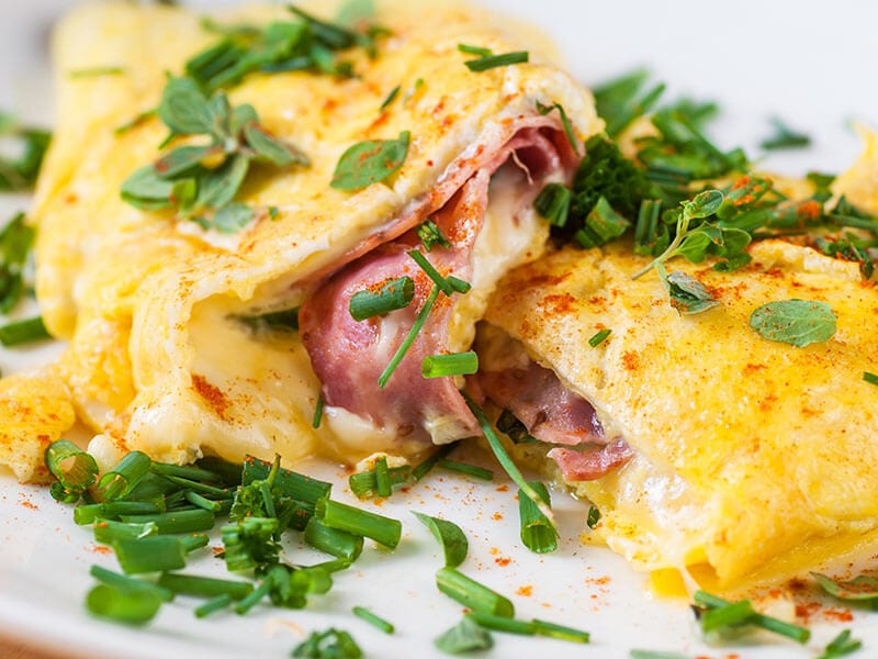 Egg Omelette Ham