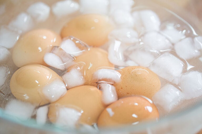 Eggs Ice Water