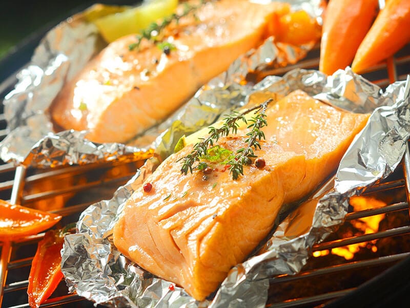 Fresh Succulent Marine Salmon Steaks