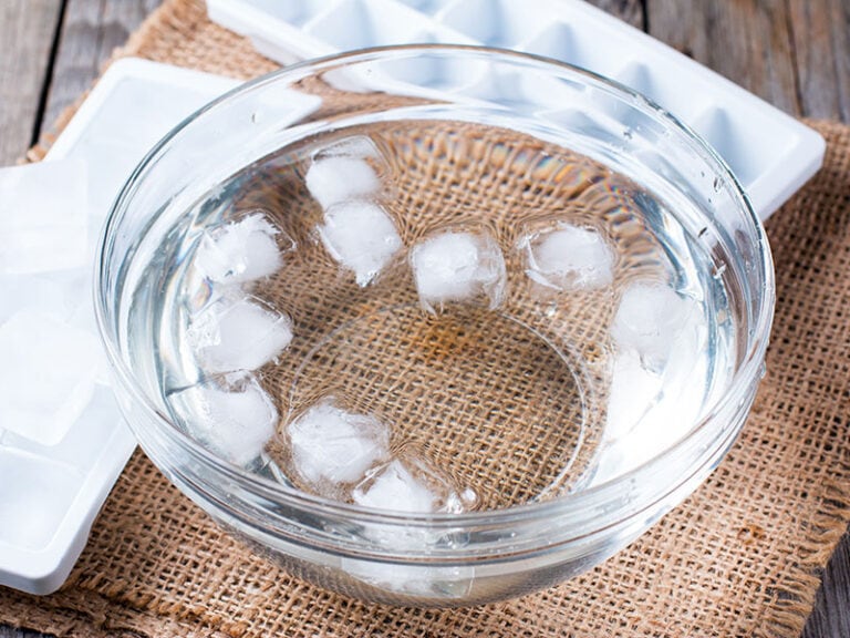 Ice Cubes Glass Bowl