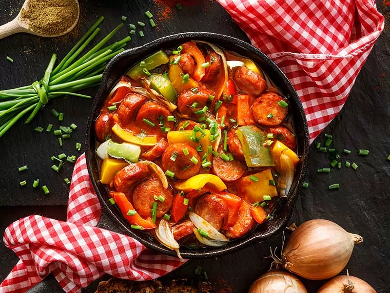 Lecsó Hungarian Tomato Pepper Stew