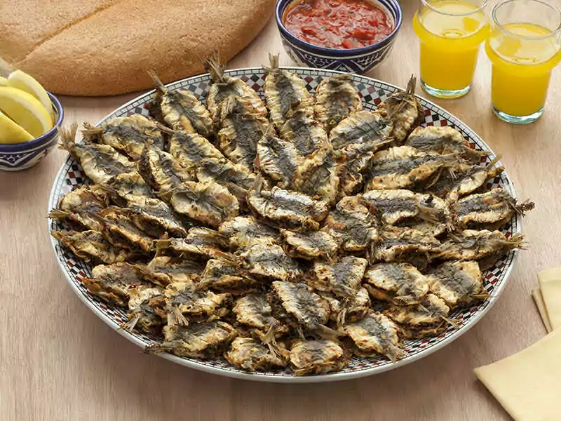 Moroccan Stuffed Fried Sardines