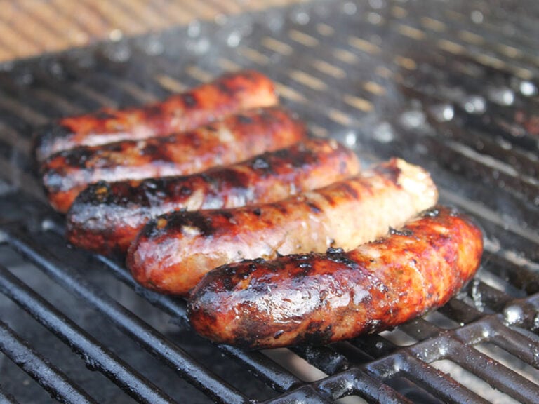 Sausage On Grill