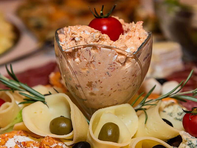 Serbian Spicy Cheese Salad