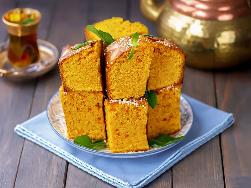 Sfouf Lebanese Turmeric Cake