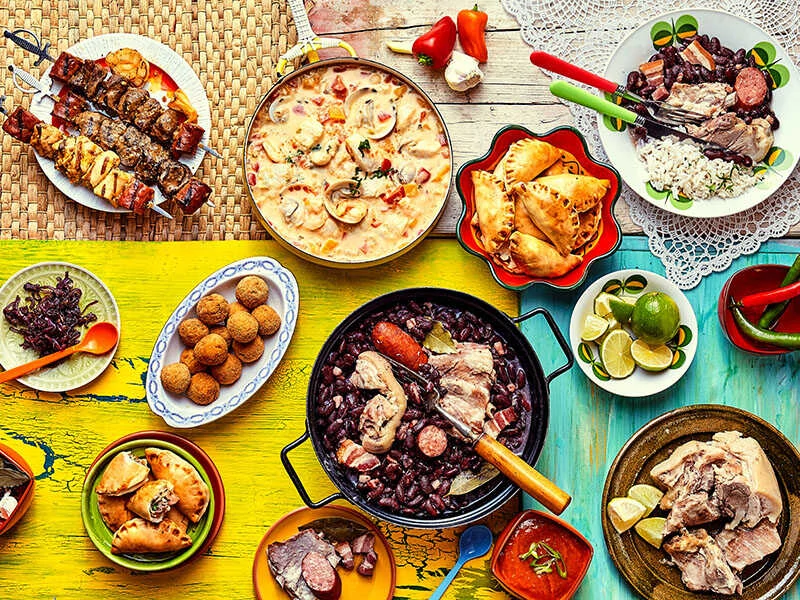 Variety Of Brazil Foods