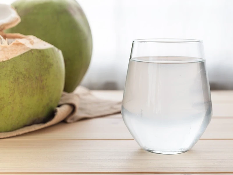 A Glass Of Coconut Water