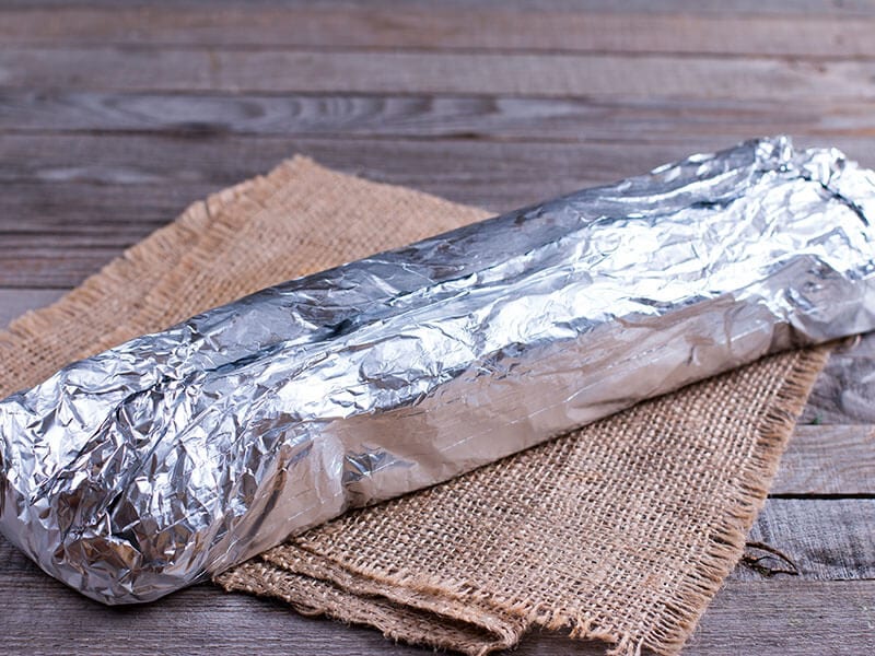 Aluminum Foil And Lettuce