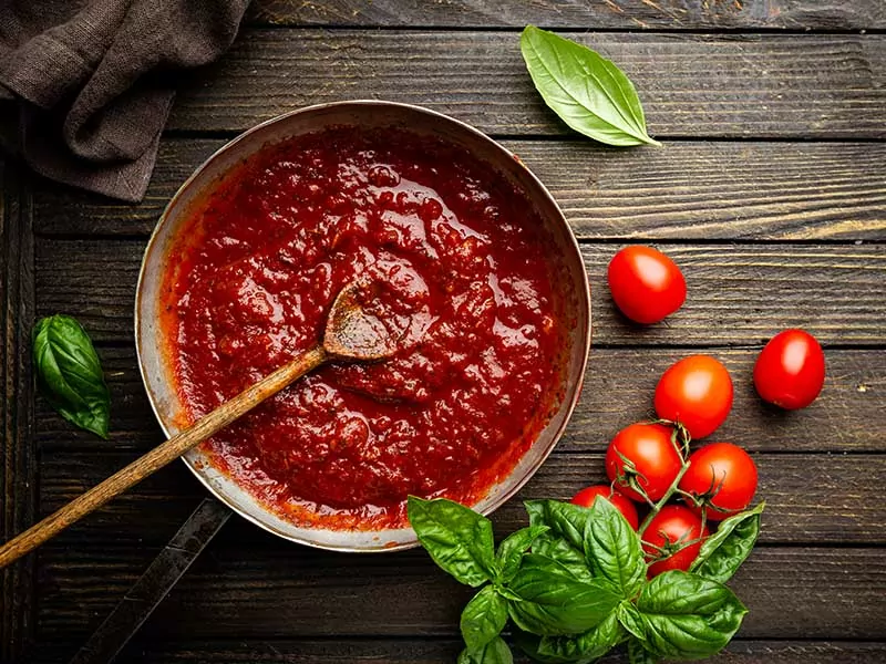 Basil Flower Tomato Sauce