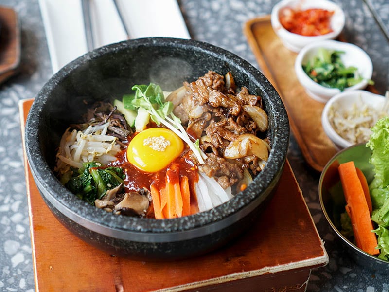 Bibimbap Mixed Rice Dish