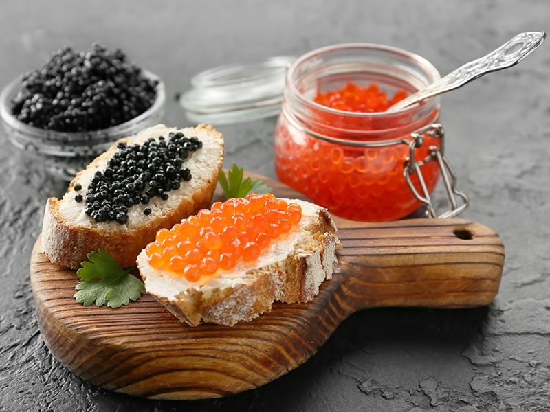 Black Caviar And Fish Roe