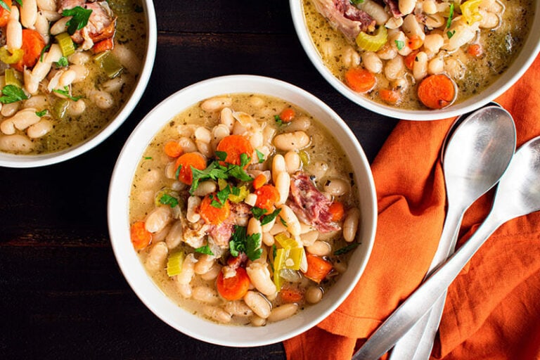 Bowls White Bean Ham Soup