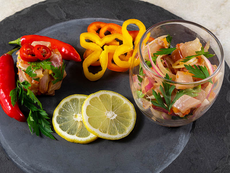 Ceviche Marinated Raw Fish