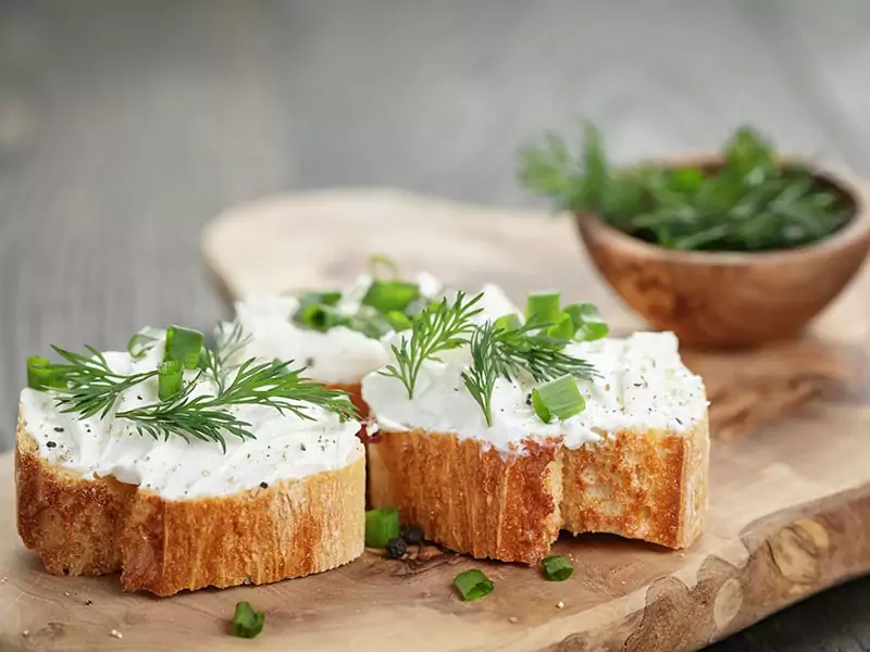 Crostini Soft Cheese Cream