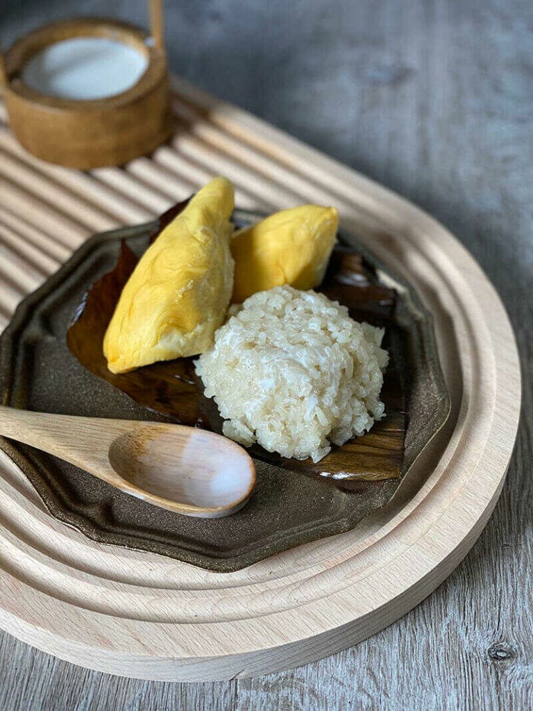 Durian With Sticky Rice