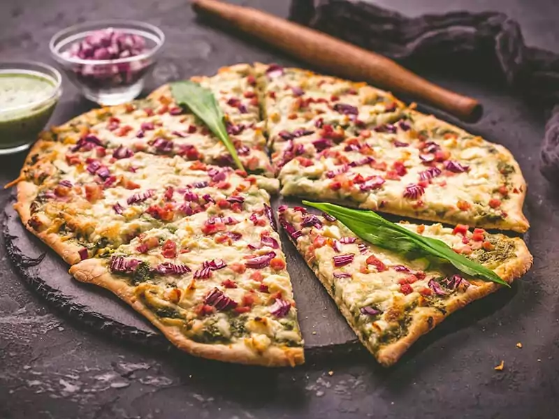 Flammkuchen Ramson Sour Cream