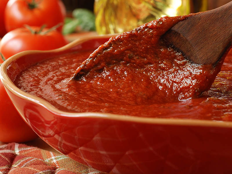 Freshly Prepared Pasta Or Pizza Sauce