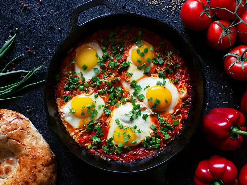 Fried Eggs Shakshuka