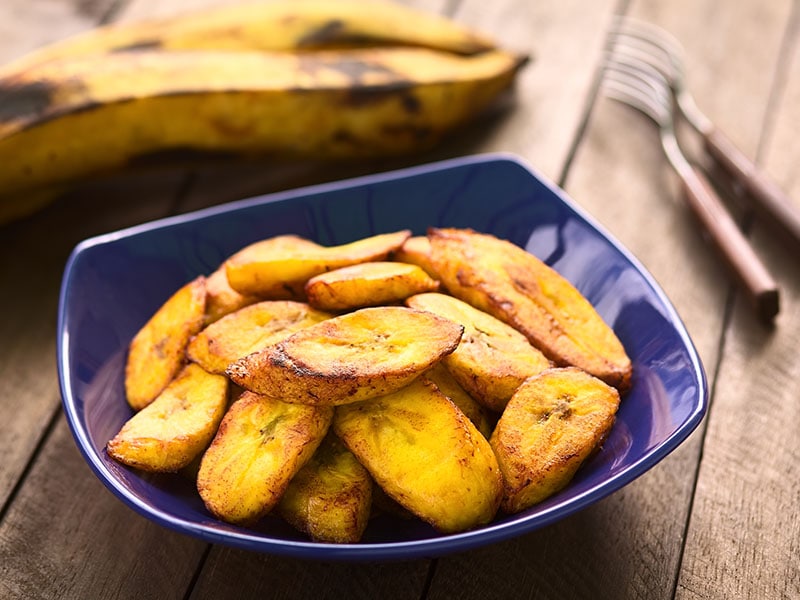 Fried Slices Ripe Plantain